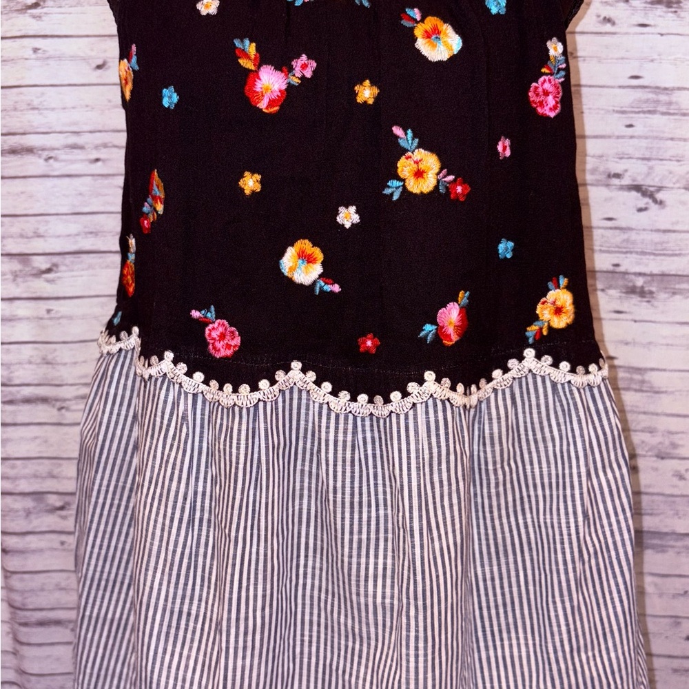 Savanna Jane Black and Striped Top
